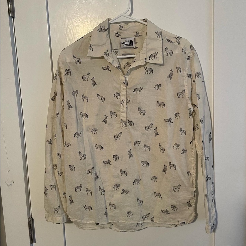 The north face button down shirt